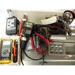 Lot of:  6 or 12 Volt Battery 6029 Model by Associative  and FLUKE 83 Multimeter, a Matco Diagnostic