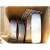 Image 5 : Large Assortment of 4 boxes of: Air Hoses Metal Cable, Extension Cords, Drip Pans, etc.  (1)