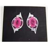 Image 1 : Ruby and Diamond Earrings, 14k Gold, Rubies are approximately 1.00 carats Diamonds are full cut and 