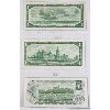 Image 2 : THREE 1967 CANADIAN CENTENNIAL $1 BANK NOTES