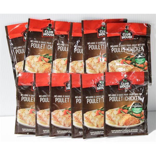 12 PKS CLUB HOUSE CHICKEN GRAVY MIX - 25G PER