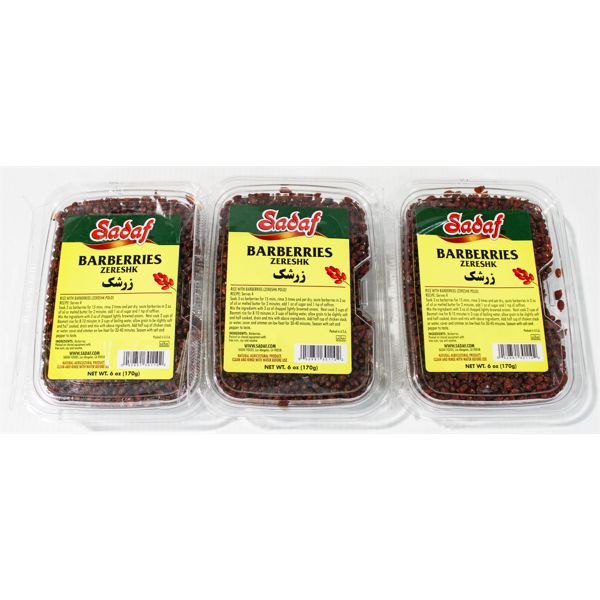 3PKS SADAF BARBERRIES ZERESHK 6 OZ. PER