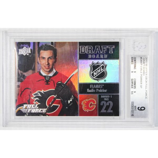 EMILE POIRIER DRAFT BOARD UPPER DECK HOCKEY CARD