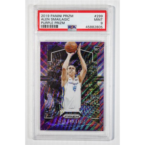 ALEN SMAILAGIC PURPLE PRIZM 2019 BASKETBALL CARD