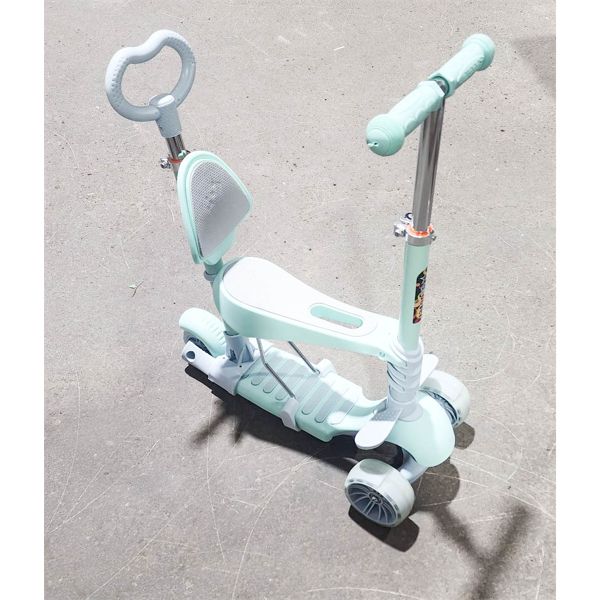 CHILDREN'S LIGHT GREEN ADJUSTABLE SCOOTER