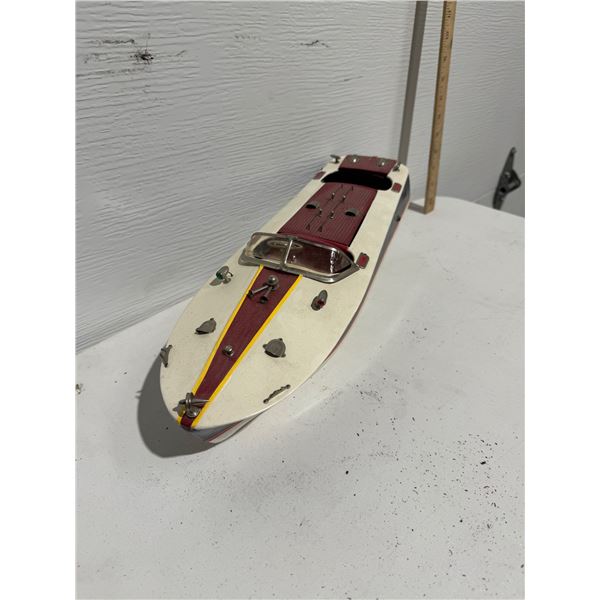 Japanese wood speed boat toy