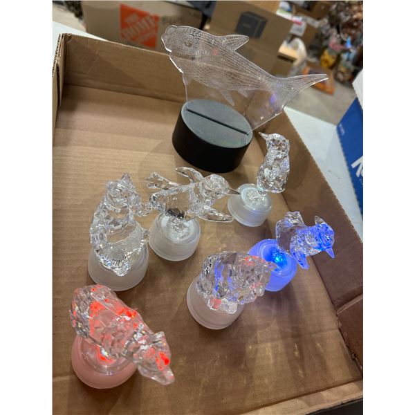 Light up color changing decor