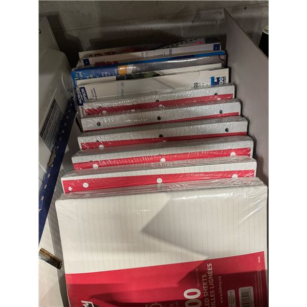 Ruled paper and photo paper