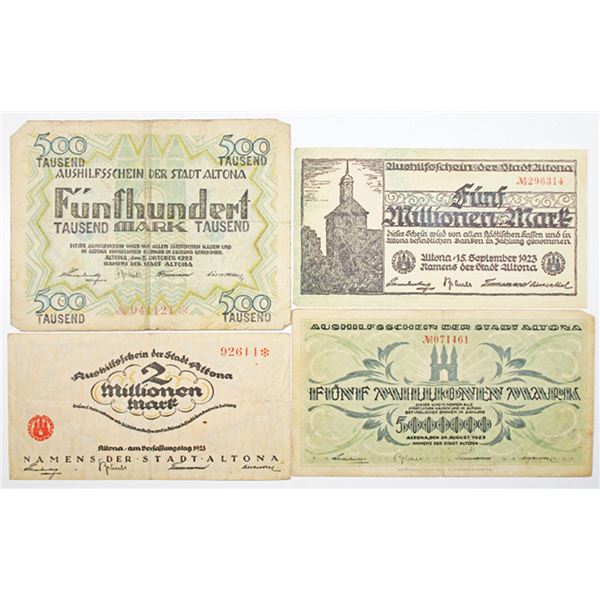 Altona, Notgeld Assortment, 1922-23