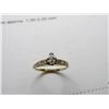 Image 2 : 14K YG Diamond Ring w/One Marquise Cut Diamond and 10 Round Cut Diamonds