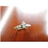 Image 3 : 14K YG Diamond Ring w/One Marquise Cut Diamond and 10 Round Cut Diamonds