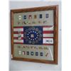 Image 1 : Framed Collectible State Quarters of 13 Colonies