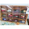 Image 2 : Wooden Truck Display w/Die Cast Trucks 12, Carved Duck & Boat Décor