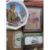 Image 2 : John Wayne Memorabilia, Photo Tin, VHS, Plate