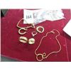 Image 1 : Gold Fashion Necklace Bracelet, Earrings, Rings