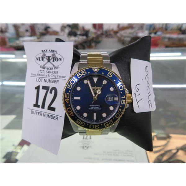 Invicta Silver/Navy Man's Watch