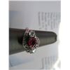 Image 4 : Diamond Cocktail Ring WG Ruby 14K w/Appraisal