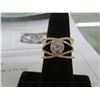 Image 2 : 14K YG Diamond Ring w/7 Round Cut Diamonds and 86 Round Cut Diamonds