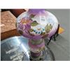 Image 2 : Ornate Floral Painted Hurricane Lamp