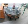 Image 1 : Oriental Round Claw Foot Mop Coffee Table w/4 Stools