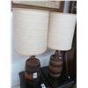 Image 1 : Whiskey Barrel Lamps - Pair