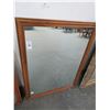 Image 1 : Oak Framed Mirror - 24 x 36 - No Shipping