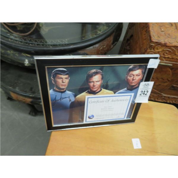 Star Trek Wall Art Autographed William Shatner & Leonard Nimoy