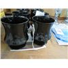 Image 2 : Seneca Black Glass Goblets - 8