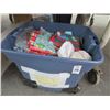 Image 1 : Bin w/Christmas Bins and Boxes