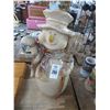 Image 1 : Porcelain Snowman Statuary 20"