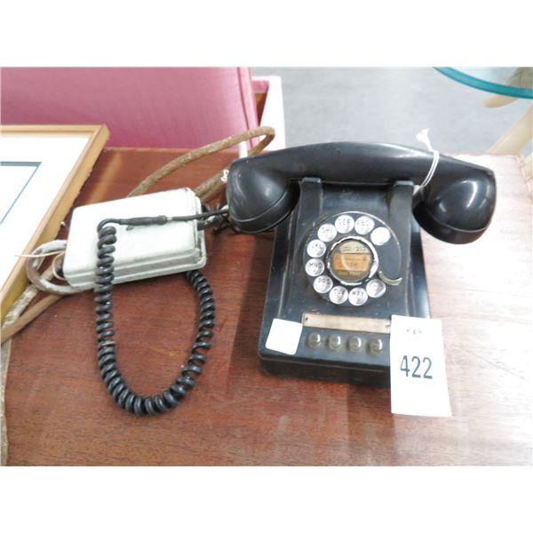 Vintage Dial Telephone, Framed Photo