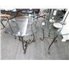 Image 1 : Iron Base Glasstop End Tables - 5