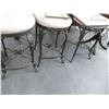 Image 3 : Ornate Padded Cast Swivel Bar Stools - 3