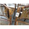 Image 2 : Bamboo Burl Folding Chairs - Set of 4