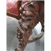 Image 4 : Ornately Carved Mahogany Gargoyle Table w/4 Chairs