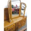 Image 1 : Oak Dresser/Mirror/Full Headboard