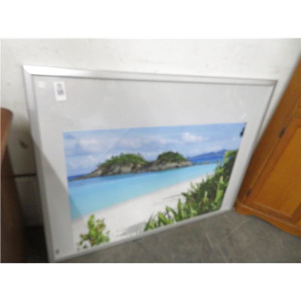 Framed Island Beach Photo