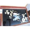 Image 2 : Mirrored Plate, Shadowbox Bird, Fan Wall Art