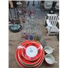 Image 1 : Mikasa Dishes, Beer Mugs, Art Glass Stems