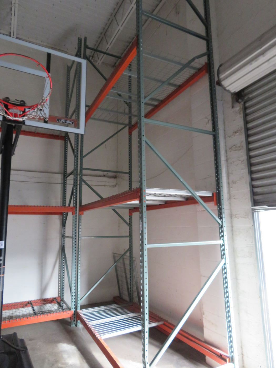 3-20' Pallet Rack Section w/4 Ups/12 Crossbeams/Waterfall Decking - 3 X