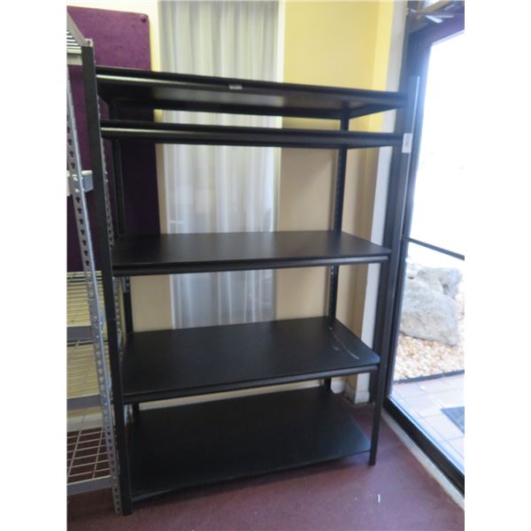 Black 4' x 6' x 2' 5 Shelf Storage Rack