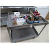 Image 1 : Metal 2 Shelf Warehouse Cart w/First Aid and Supplies