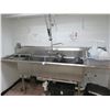 Image 1 : S/S 7'  3 Comp Pot Sink w/Drainboards and Wand w/Disposal