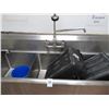 Image 2 : S/S 7'  3 Comp Pot Sink w/Drainboards and Wand w/Disposal