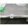 Image 3 : S/S 5' Bullnose Rolling Island Table w/Undershelf