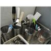 Image 3 : Bins w/Asst. Utensils On Shelves - All