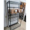 Image 1 : 2-Black 6 Shelf Storage Racks - 2 X $