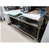 Image 1 : S/S 6' Table w/Tray Storage Undershelf and #10 Can Opener