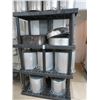 Image 1 : Black Plastic Storage Rack