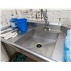 Image 3 : S/S Sink and Clean and Dirty Line w/Wand Overshelf and Disposal